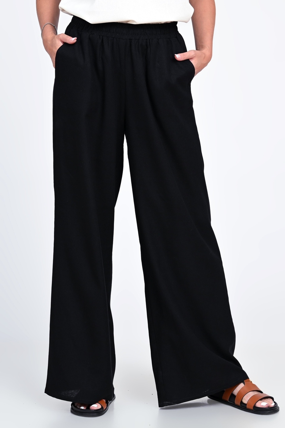 Pantaloni Dama, Eranthe, Culottes Wide Leg V338 - 3 | YEO